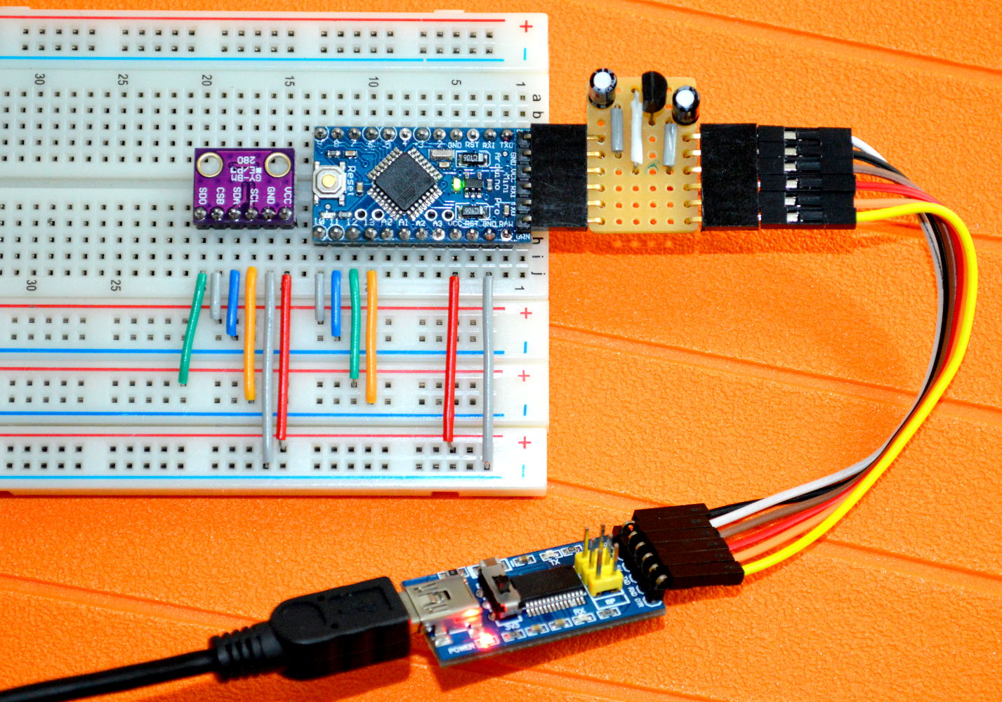BMP280 + Arduino Pro Mini